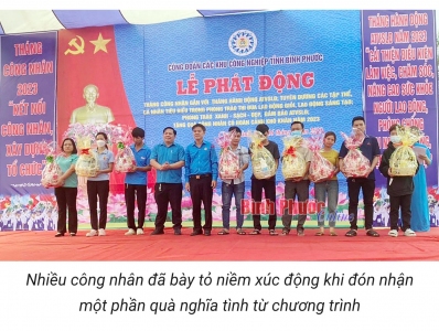 Công đoàn các khu công nghiệp tỉnh phát động Tháng công nhân năm 2023