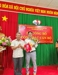 CÔNG BỐ QUYẾT ĐỊNH BỔ NHIỆM LẠI PHÓ GIÁM ĐỐC CHI NHÁNH VPĐKĐĐ ĐẤT ĐAI THỊ XÃ CHƠN THÀNH VÀ CHI NHÁNH VPĐKĐĐ ĐẤT ĐAI HUYỆN BÙ ĐỐP