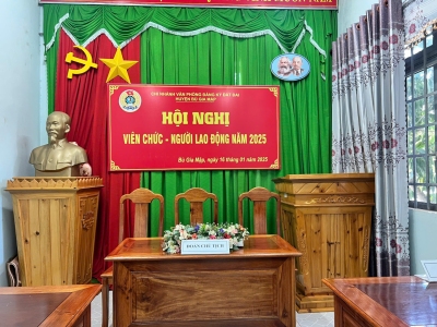 HỘI NGHỊ VC - NLĐ NĂM 2025 CỦA CHI NHÁNH VPĐKĐĐ HUYỆN BÙ GIA MẬP