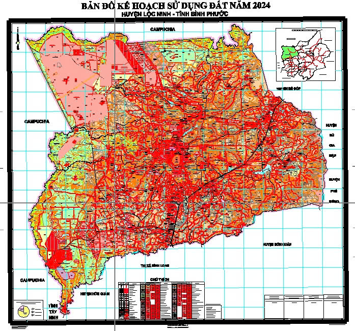 Kế hoạch sử dụng đất năm 2024 - huyện Lộc Ninh